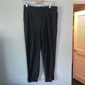 EUC Zara trousers, side ankle zip pants. Sz M Grey